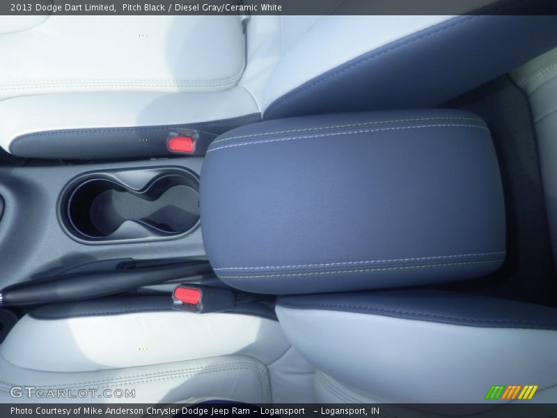 Pitch Black / Diesel Gray/Ceramic White 2013 Dodge Dart Limited