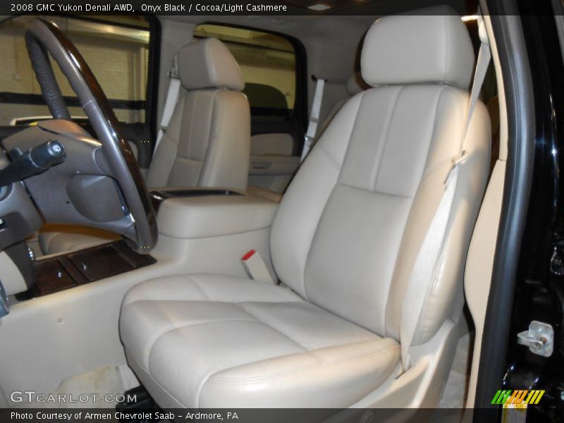 Onyx Black / Cocoa/Light Cashmere 2008 GMC Yukon Denali AWD