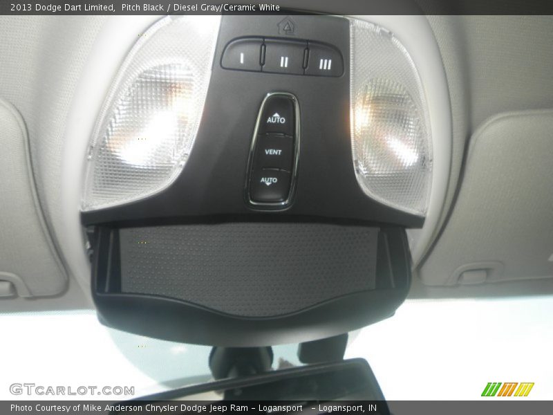 Pitch Black / Diesel Gray/Ceramic White 2013 Dodge Dart Limited