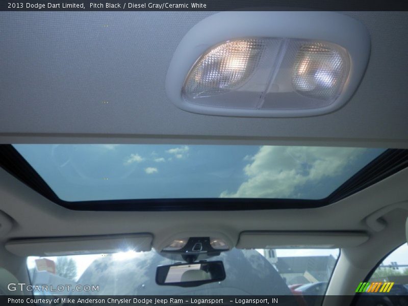 Pitch Black / Diesel Gray/Ceramic White 2013 Dodge Dart Limited