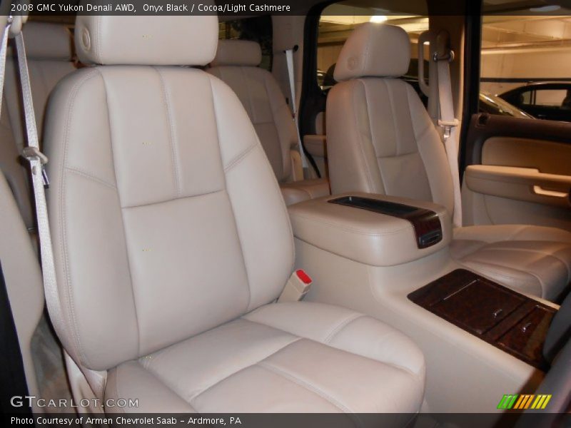 Onyx Black / Cocoa/Light Cashmere 2008 GMC Yukon Denali AWD