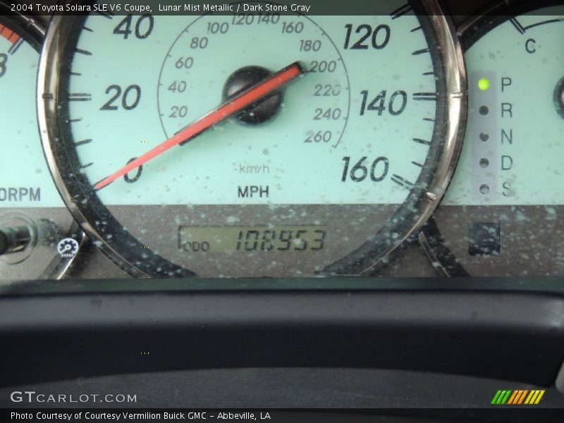 Lunar Mist Metallic / Dark Stone Gray 2004 Toyota Solara SLE V6 Coupe