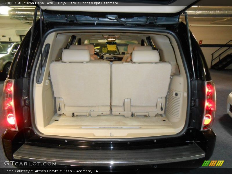Onyx Black / Cocoa/Light Cashmere 2008 GMC Yukon Denali AWD