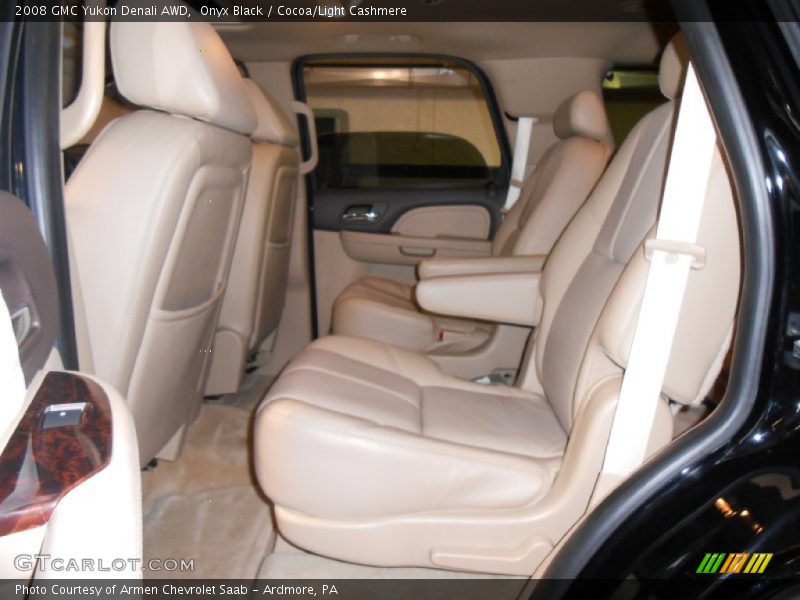 Onyx Black / Cocoa/Light Cashmere 2008 GMC Yukon Denali AWD