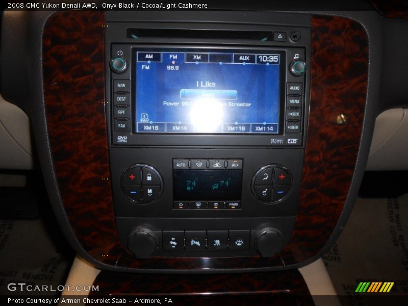 Onyx Black / Cocoa/Light Cashmere 2008 GMC Yukon Denali AWD