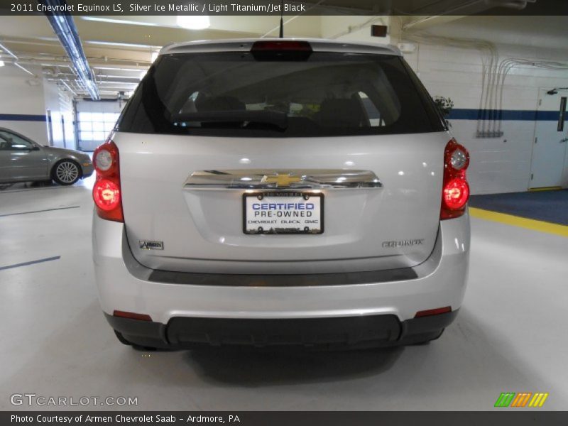 Silver Ice Metallic / Light Titanium/Jet Black 2011 Chevrolet Equinox LS