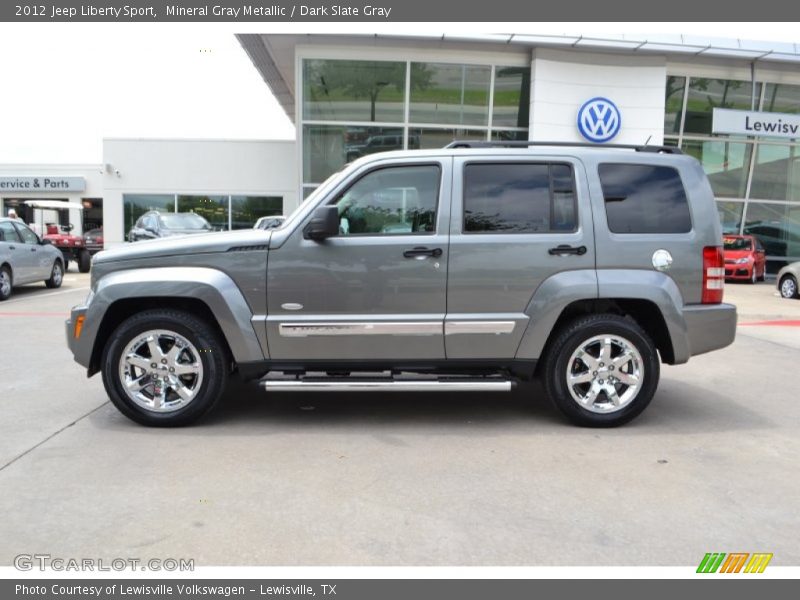 Mineral Gray Metallic / Dark Slate Gray 2012 Jeep Liberty Sport