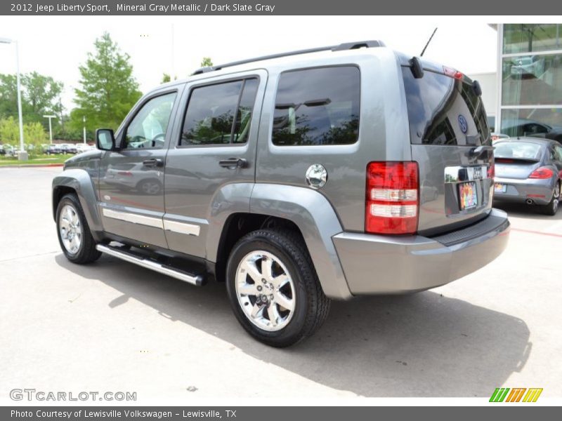 Mineral Gray Metallic / Dark Slate Gray 2012 Jeep Liberty Sport