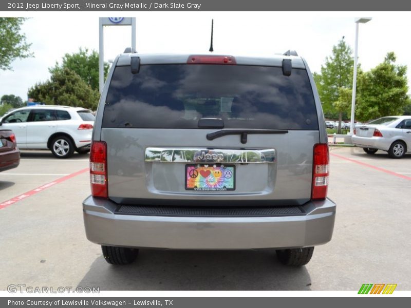 Mineral Gray Metallic / Dark Slate Gray 2012 Jeep Liberty Sport
