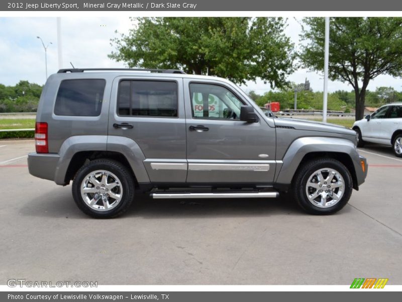 Mineral Gray Metallic / Dark Slate Gray 2012 Jeep Liberty Sport