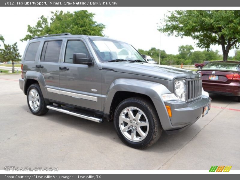 Mineral Gray Metallic / Dark Slate Gray 2012 Jeep Liberty Sport