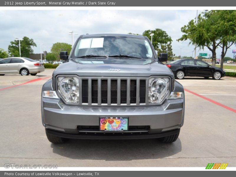 Mineral Gray Metallic / Dark Slate Gray 2012 Jeep Liberty Sport