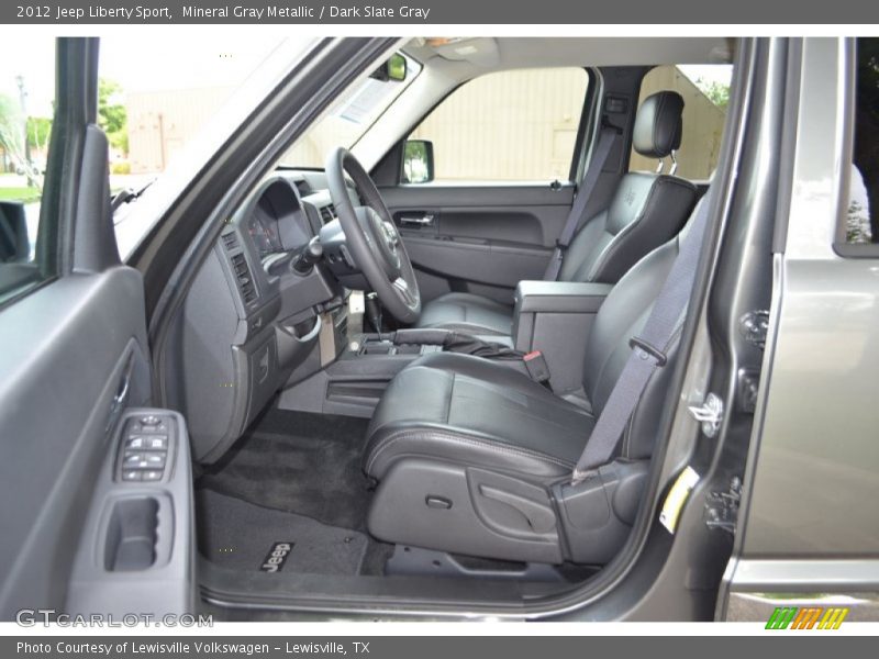Mineral Gray Metallic / Dark Slate Gray 2012 Jeep Liberty Sport