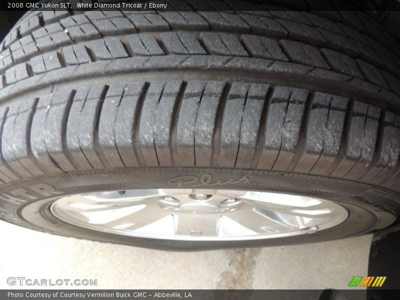 White Diamond Tricoat / Ebony 2008 GMC Yukon SLT