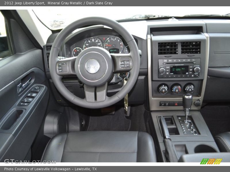 Mineral Gray Metallic / Dark Slate Gray 2012 Jeep Liberty Sport