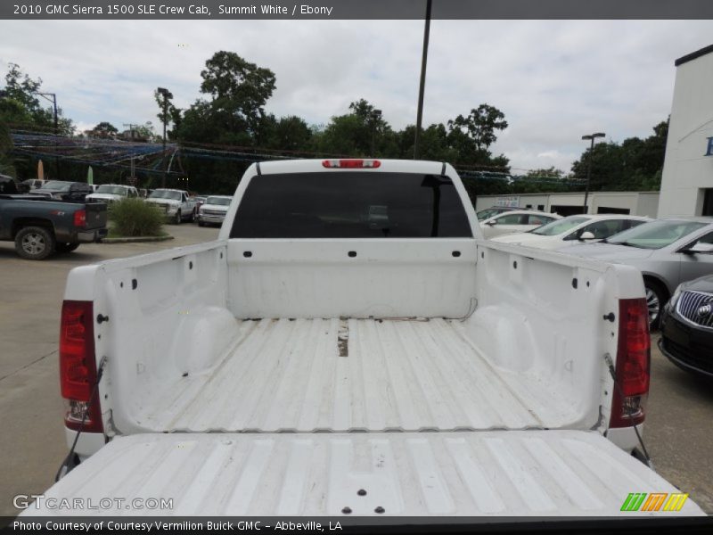 Summit White / Ebony 2010 GMC Sierra 1500 SLE Crew Cab
