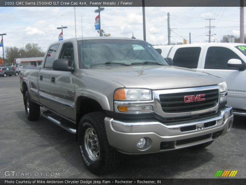 Pewter Metallic / Pewter 2003 GMC Sierra 2500HD SLT Crew Cab 4x4