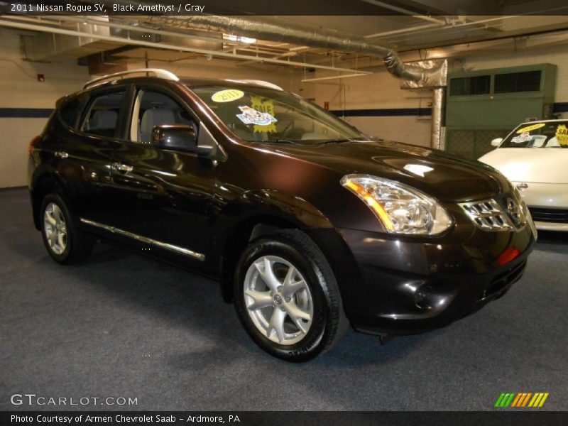 Black Amethyst / Gray 2011 Nissan Rogue SV