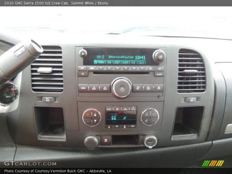 Summit White / Ebony 2010 GMC Sierra 1500 SLE Crew Cab