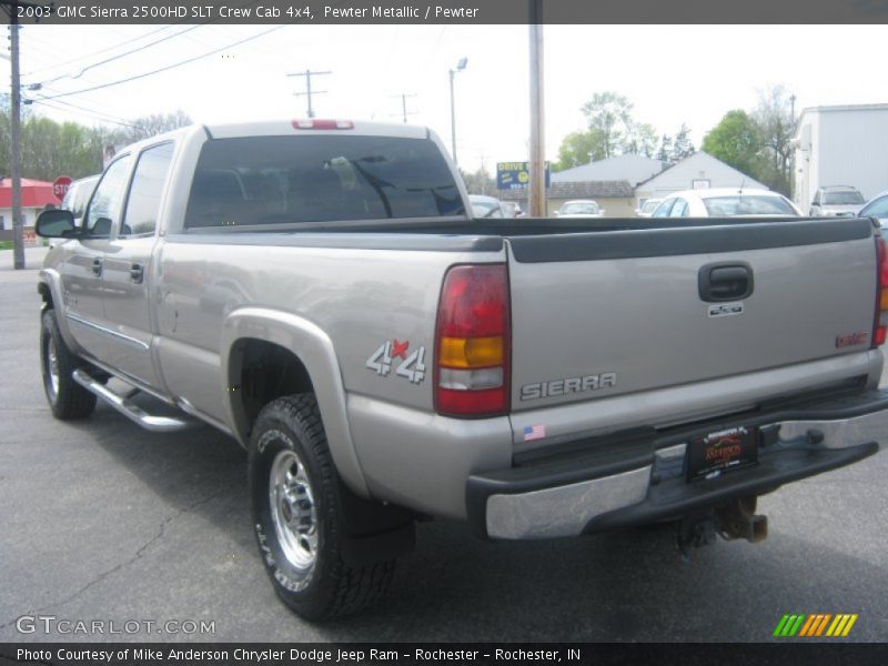 Pewter Metallic / Pewter 2003 GMC Sierra 2500HD SLT Crew Cab 4x4