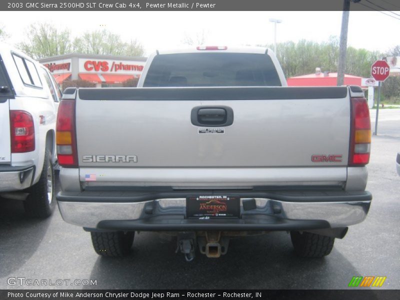 Pewter Metallic / Pewter 2003 GMC Sierra 2500HD SLT Crew Cab 4x4