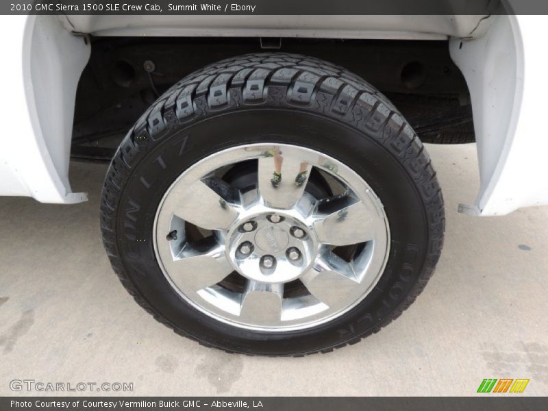 Summit White / Ebony 2010 GMC Sierra 1500 SLE Crew Cab
