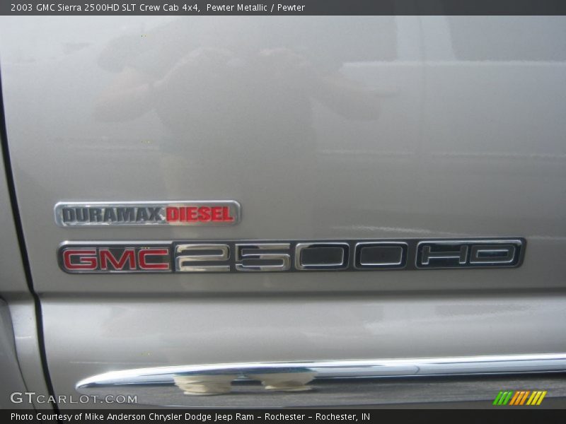 Pewter Metallic / Pewter 2003 GMC Sierra 2500HD SLT Crew Cab 4x4