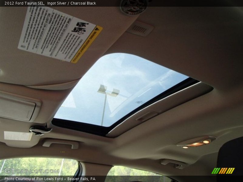 Ingot Silver / Charcoal Black 2012 Ford Taurus SEL