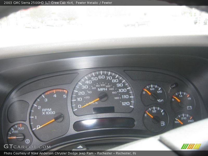 Pewter Metallic / Pewter 2003 GMC Sierra 2500HD SLT Crew Cab 4x4