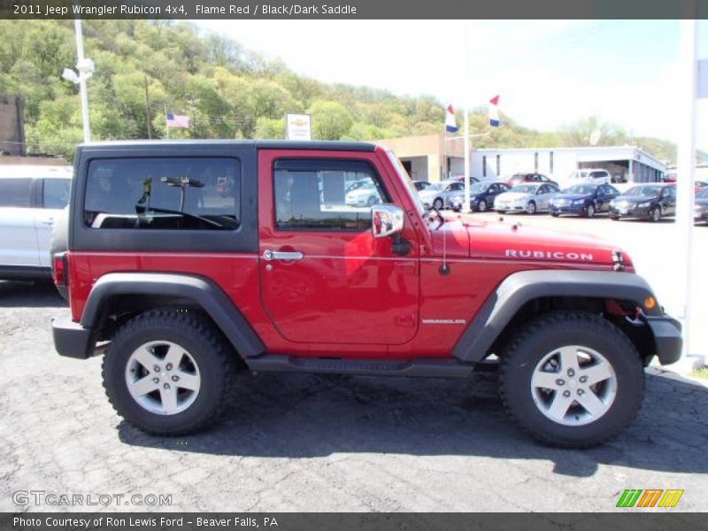 Flame Red / Black/Dark Saddle 2011 Jeep Wrangler Rubicon 4x4
