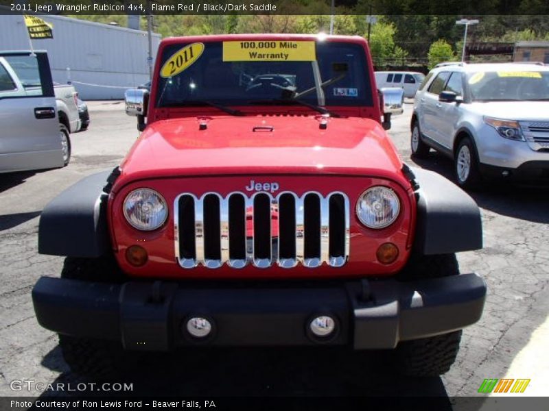 Flame Red / Black/Dark Saddle 2011 Jeep Wrangler Rubicon 4x4