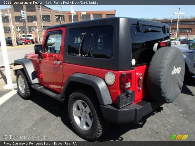 Flame Red / Black/Dark Saddle 2011 Jeep Wrangler Rubicon 4x4