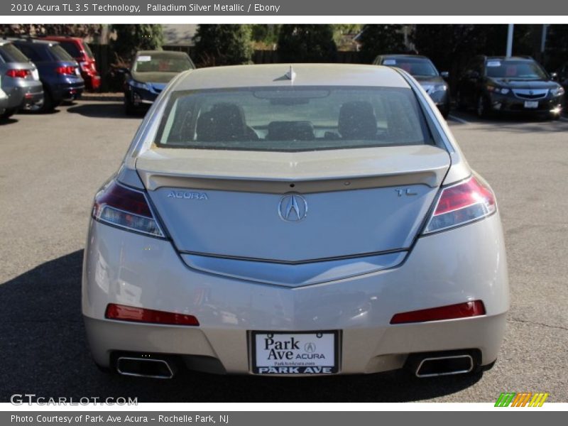 Palladium Silver Metallic / Ebony 2010 Acura TL 3.5 Technology