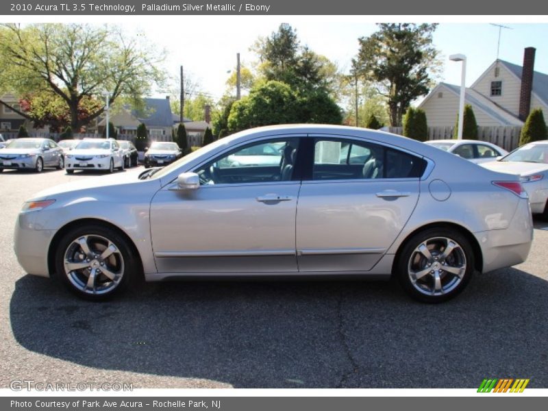 Palladium Silver Metallic / Ebony 2010 Acura TL 3.5 Technology