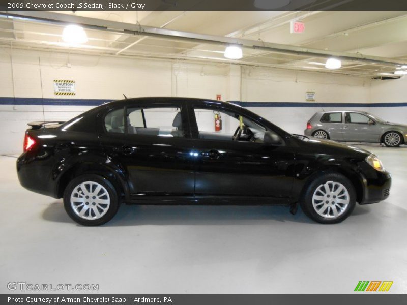 Black / Gray 2009 Chevrolet Cobalt LS Sedan