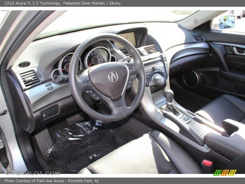 Palladium Silver Metallic / Ebony 2010 Acura TL 3.5 Technology