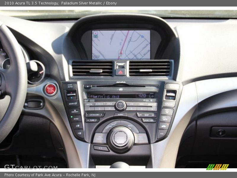 Palladium Silver Metallic / Ebony 2010 Acura TL 3.5 Technology