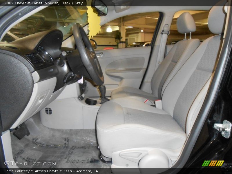 Black / Gray 2009 Chevrolet Cobalt LS Sedan