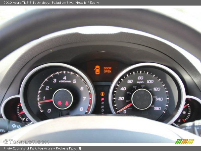 Palladium Silver Metallic / Ebony 2010 Acura TL 3.5 Technology
