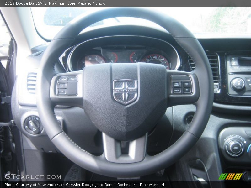 Maximum Steel Metallic / Black 2013 Dodge Dart SXT