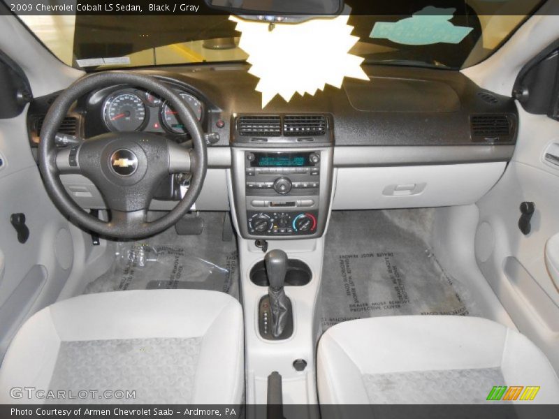 Black / Gray 2009 Chevrolet Cobalt LS Sedan