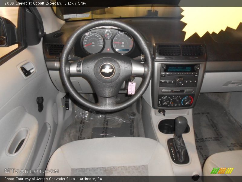Black / Gray 2009 Chevrolet Cobalt LS Sedan