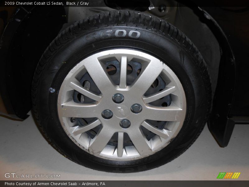 Black / Gray 2009 Chevrolet Cobalt LS Sedan