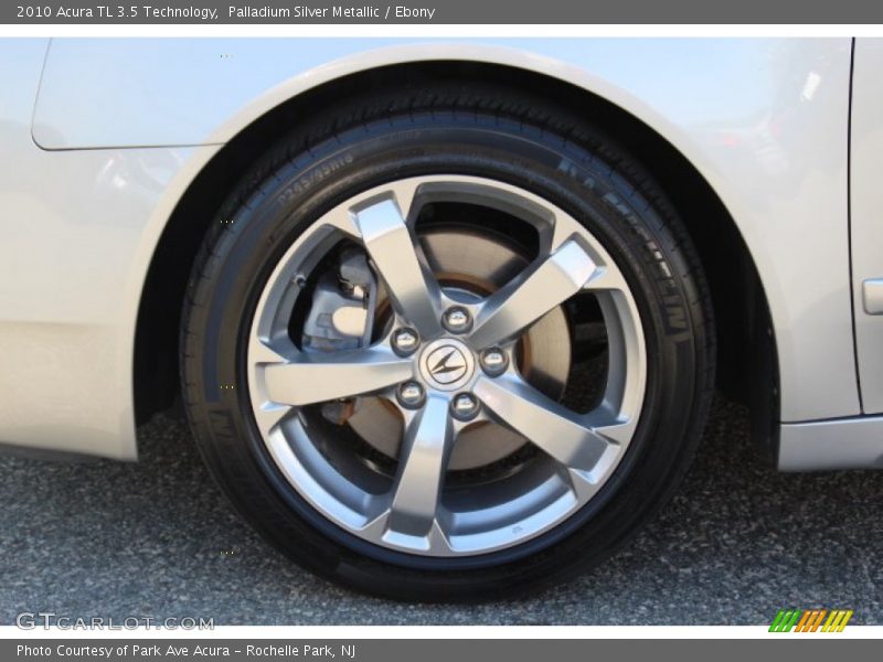 Palladium Silver Metallic / Ebony 2010 Acura TL 3.5 Technology