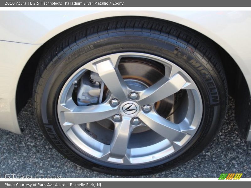 Palladium Silver Metallic / Ebony 2010 Acura TL 3.5 Technology