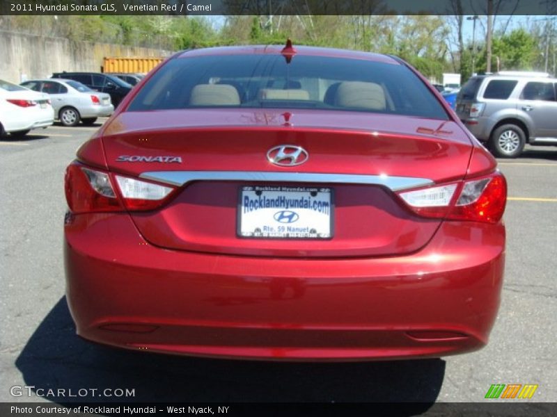 Venetian Red / Camel 2011 Hyundai Sonata GLS