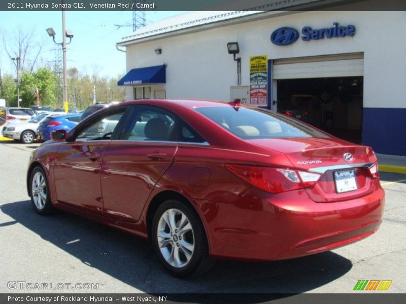 Venetian Red / Camel 2011 Hyundai Sonata GLS