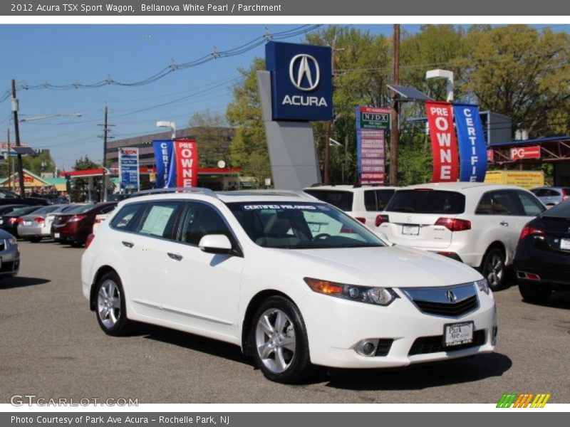 Bellanova White Pearl / Parchment 2012 Acura TSX Sport Wagon