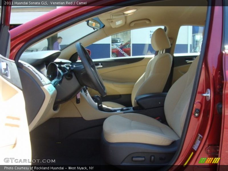 Venetian Red / Camel 2011 Hyundai Sonata GLS