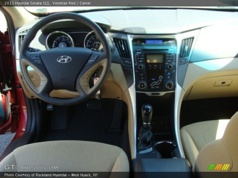 Venetian Red / Camel 2011 Hyundai Sonata GLS